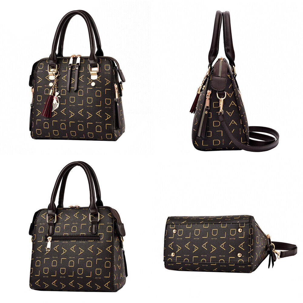 Women PU Leather Handbag Shoulder Bag Crossbody Satchel Messenger Purse Tote