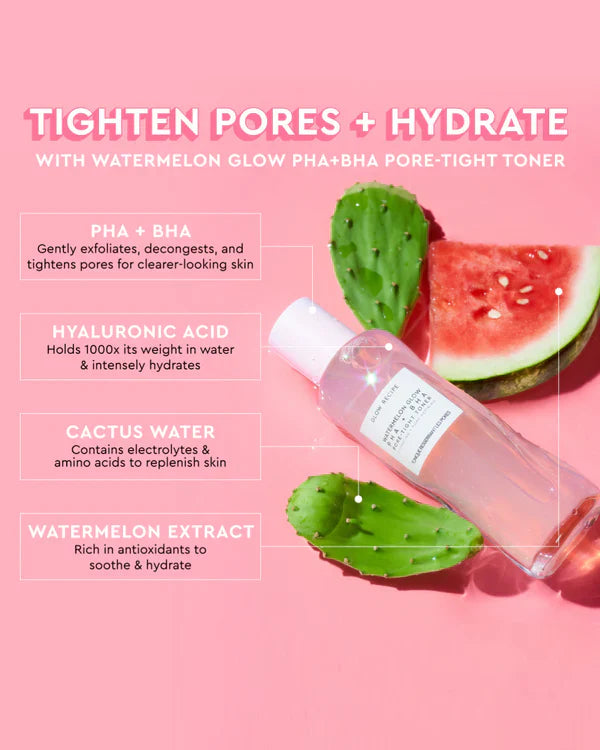 Glow Recipe Watermelon Glow PHA + BHA Toner, Travel Size (40ml)
