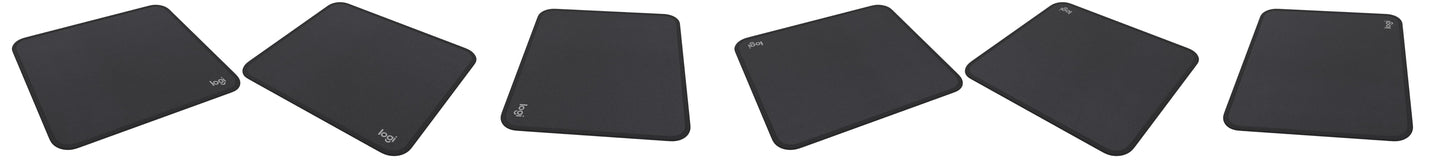 Logitech Mouse Pad - Studio Series, Computer Mouse Mat with Anti-Slip Rubber Base, Easy Gliding, Spill-Resistant Surface, Durable Materials, Portable, in a Fresh Modern Design, Graphite